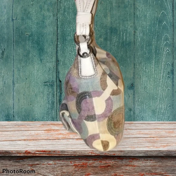 Coach Kristin Optic art sequin  hobo bag rare - Picture 5 of 15